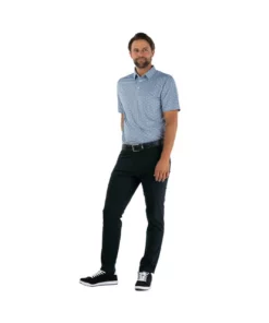 Straight Down Escher Polo -Golf Sales Store straight down escher polo steel blue 03 91831.1644335557