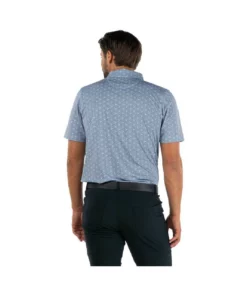 Straight Down Escher Polo -Golf Sales Store straight down escher polo steel blue 04 15906.1644335557