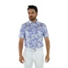 Straight Down Tropics Golf Polo -Golf Sales Store straight down tropics polo periwinkle 02 42202.1678909292