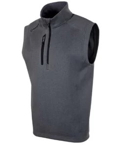 Axel Sunice Vest Lightweight Stretch Thermal Half-Zip -Golf Sales Store sunice axel lightweight stretch thermal half zip charcoal melange black 01 67463.1636748316