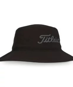 Titleist Player Hat Stadry Bucket -Golf Sales Store titleist players stadry bucket hat black charcoal 02 33851.1676593555