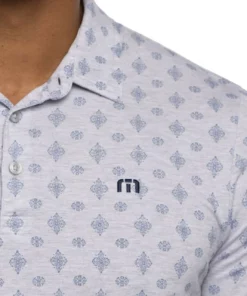 Travis Mathew Atole Polo -Golf Sales Store travis mathew atole polo heather light grey 03 91789.1678478281