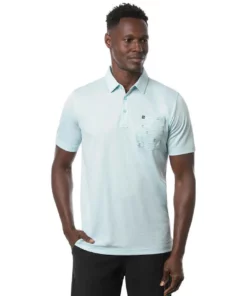 Travis Mathew Bay Swim Polo -Golf Sales Store travis mathew bay swim polo heather petite four 01 96524.1676593257