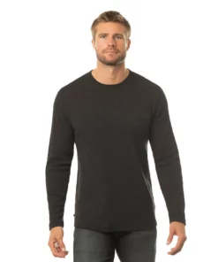 Travis Mathew Cloud Waffle Crew -Golf Sales Store travis mathew cloud waffle crew charcoal 01 81818.1671652321