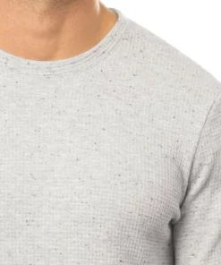 Travis Mathew Cloud Waffle Crew -Golf Sales Store travis mathew cloud waffle crew heather light grey 03 22322.1671653259