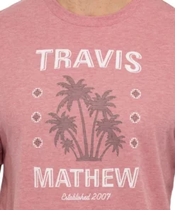Travis Mathew Feeling Loco Tee -Golf Sales Store travis mathew feeling loco tee heather earth red 02 06078.1678483379