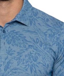 Travis Mathew Forever Young Polo -Golf Sales Store travis mathew forever young polo heather mid blue 03 91934.1678474981