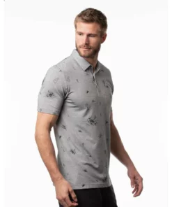 Travis Mathew Ice Breaker Polo -Golf Sales Store travis mathew ice breaker polo heather medium grey 02 24297.1671484349