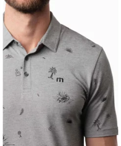Travis Mathew Ice Breaker Polo -Golf Sales Store travis mathew ice breaker polo heather medium grey 04 26942.1671484353