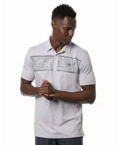 Travis Mathew Make Camp Polo -Golf Sales Store travis mathew make camp polo heather light grey 01 96125.1676584960