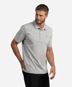 Onto Something Here Travis Mathew Polo -Golf Sales Store travis mathew onto something here polo heather sleet 02 35397.1632332484