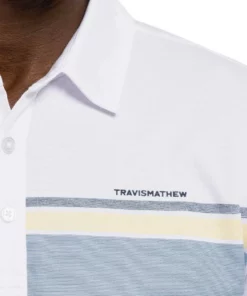 Travis Mathew Rocky Path Polo -Golf Sales Store travis mathew rocky path polo white 02 98182.1673907096