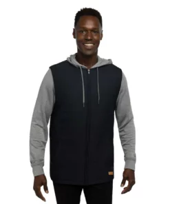 Travis Mathew Scavenger Jacket -Golf Sales Store travis mathew scavenger full zip hoodie black heather grey 01 99351.1676577085