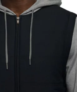 Travis Mathew Scavenger Jacket -Golf Sales Store travis mathew scavenger full zip hoodie black heather grey 02 28944.1676591076